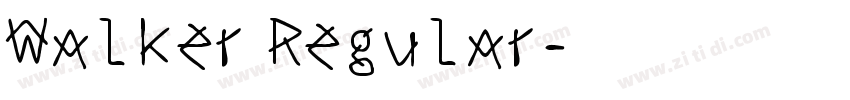 Walker Regular字体转换